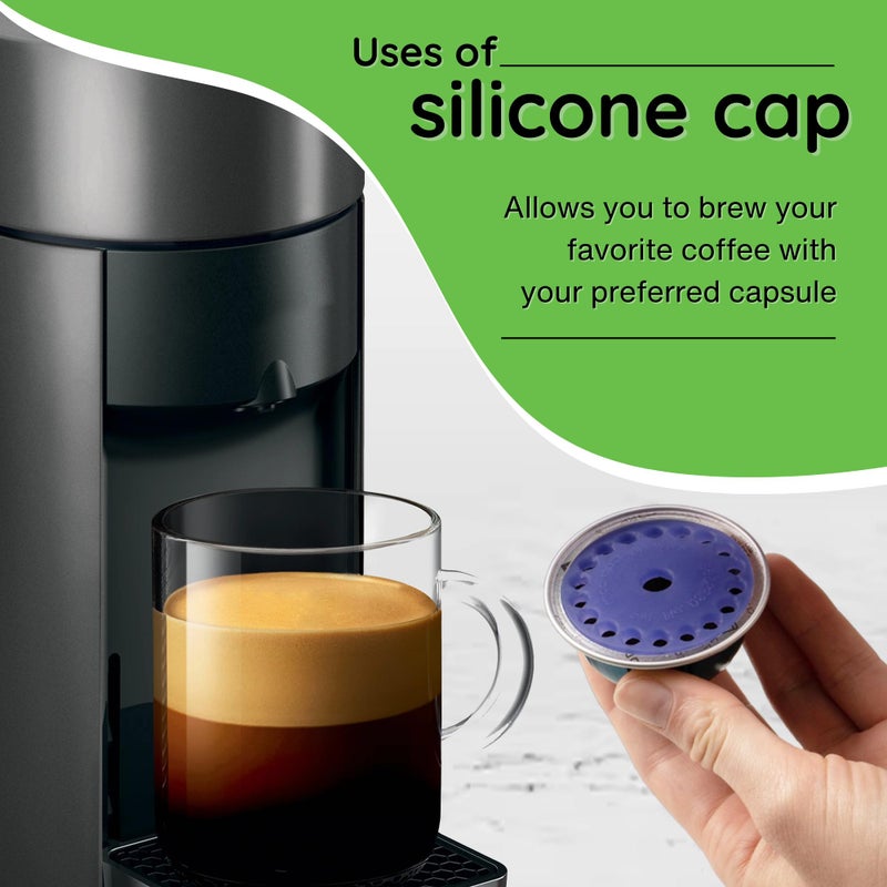 My-Cap Sampler Set - Fill Your Own Coffee Pods - Includes Cap, Lid, Foil Seals, Capsule Holder & Funnel - Complete Solution to Make Your Own Capsules for Nespresso VertuoLine Brewers - Image 4